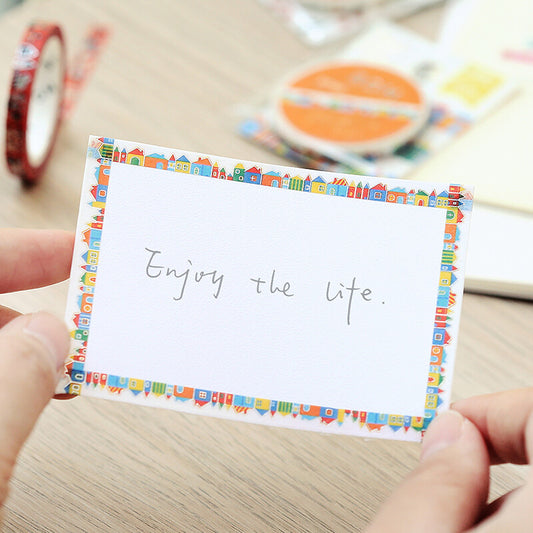 BGM Slim Washi Tape - Adorable House