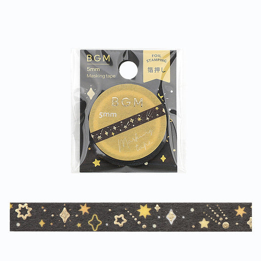 BGM Slim Washi Tape - Stardust