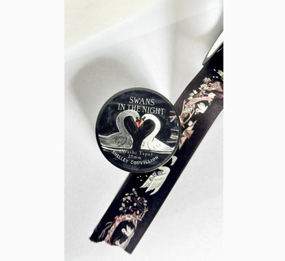 Book Moth Press - Washi Tape - Swans In The Night