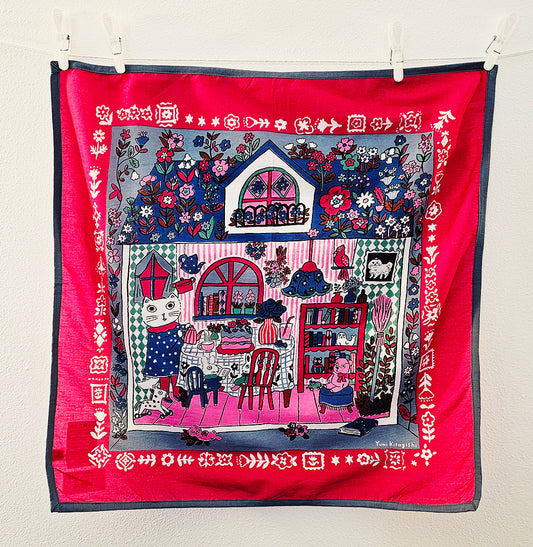 Yumi Kitagishi - The Cat's House Bandana - Pink