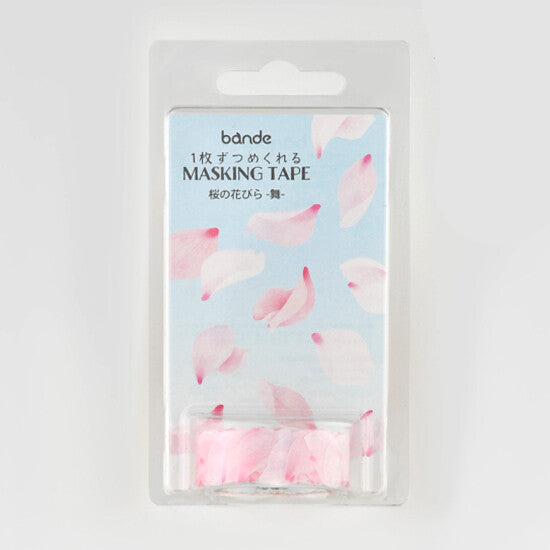 Bande Washi Tape Sticker Roll - Dancing Cherry Blossom Petals