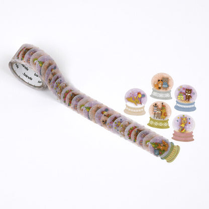 Bande Washi Tape Sticker Roll - Fairy Tale Snow Globes