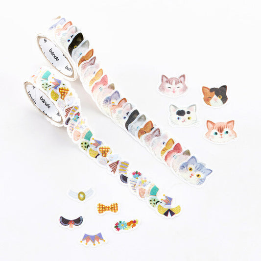 Bande Washi Tape Sticker Roll - Stylish Cats