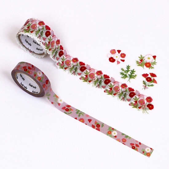 Bande Washi Tape Sticker Roll - Flower Meanings - Poppy: A Premonition ...