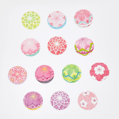 Bande Washi Tape Sticker Roll - Cherry Blossom Temari
