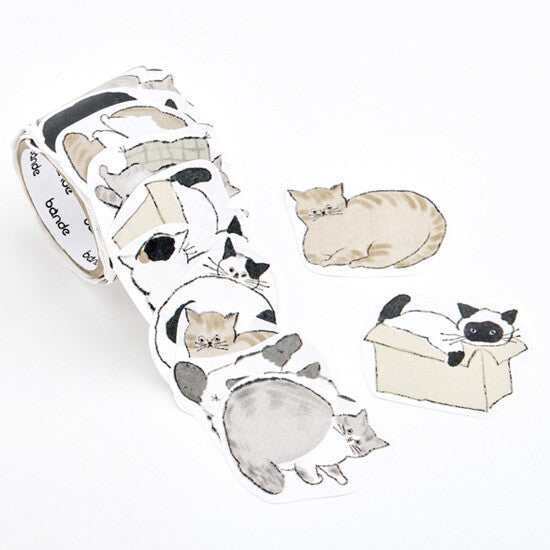 Bande Washi Tape Sticker Roll - Writable - Yuru Neko Memo – Ink & Starstuff