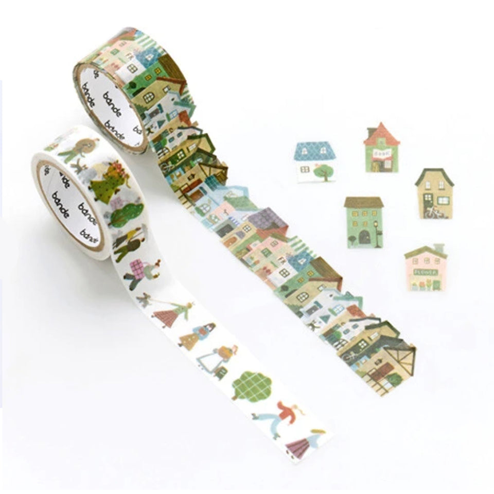 Bande Washi Tape Sticker Roll - Yasashisa Town