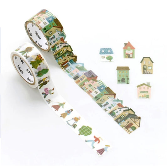 Bande Washi Tape Sticker Roll - Yasashisa Town