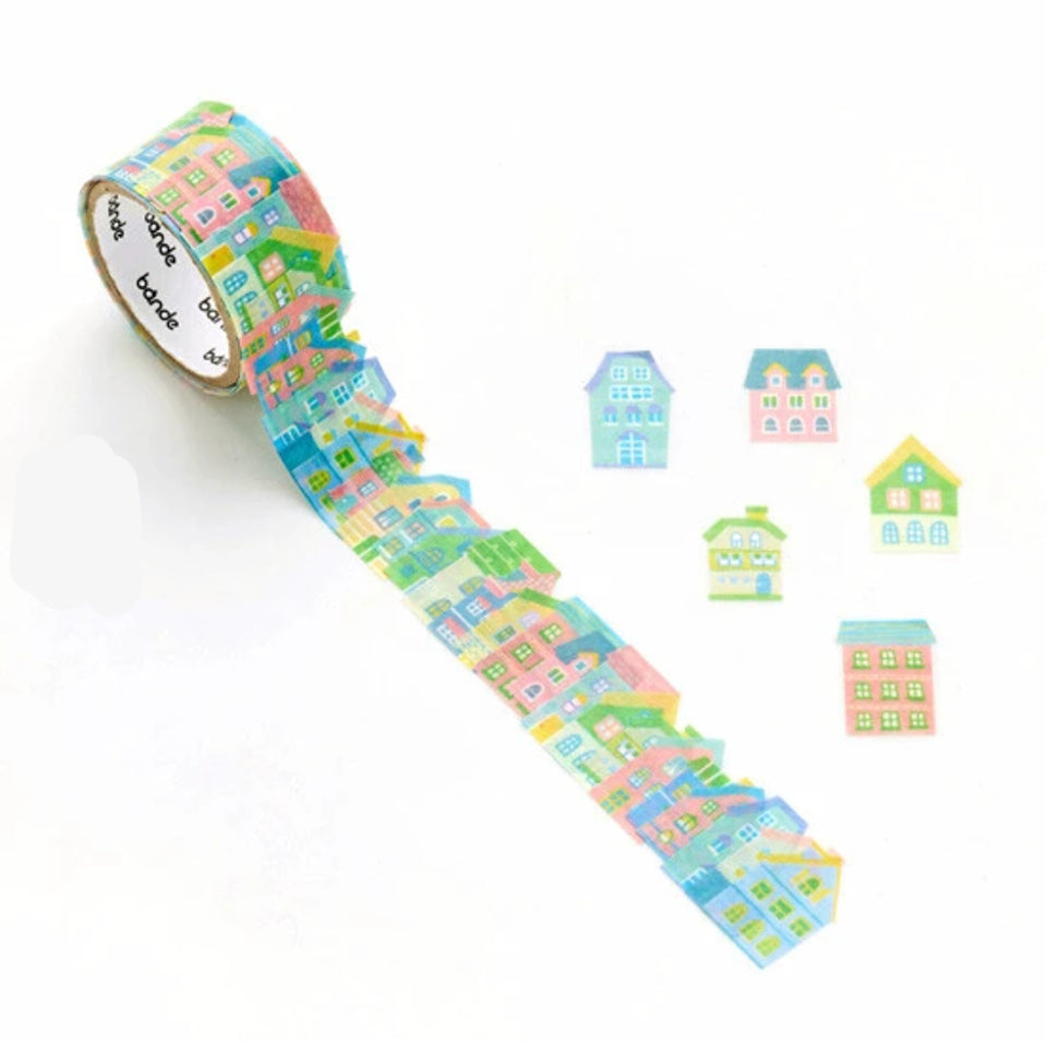 Bande Washi Tape Sticker Roll - Cute House – Ink & Starstuff
