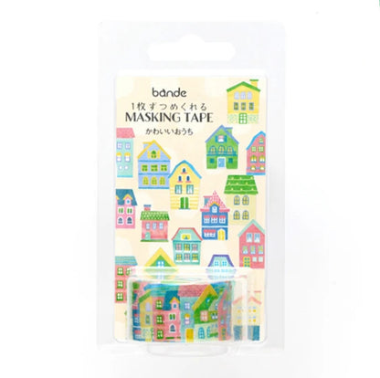Bande Washi Tape Sticker Roll - Cute House