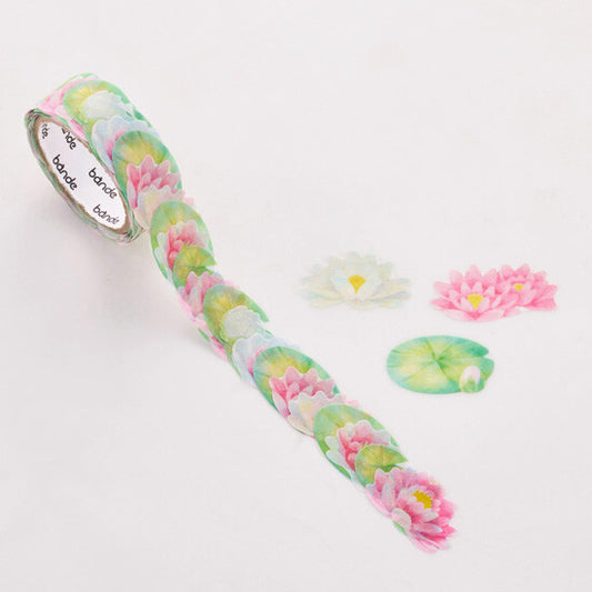 Bande Washi Tape Sticker Roll - Water Lily