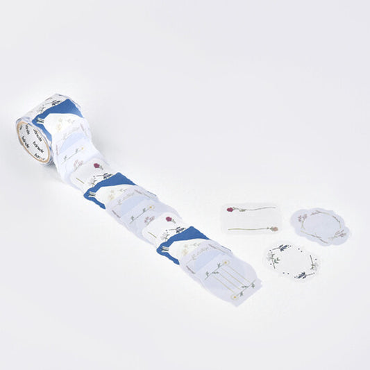 Bande Washi Tape - Writable Sticker Roll - Small Art of Flowers