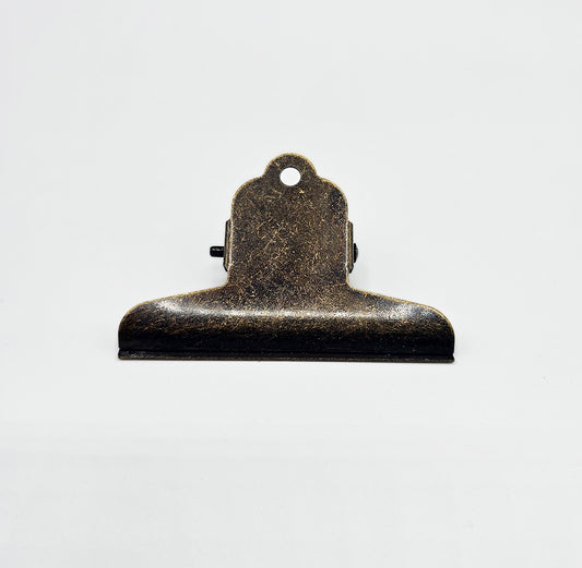 Antique Brass Mountain-Shaped Journal Clip