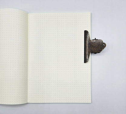 Antique Brass Mountain-Shaped Journal Clip