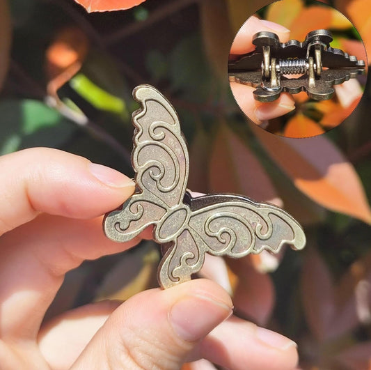 Antique Brass Butterfly Journal Clip