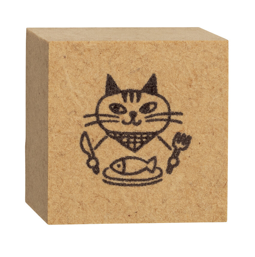 Cat Life Rubber Stamp - Meals