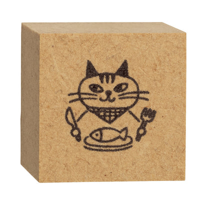 Cat Life Rubber Stamp - Meals