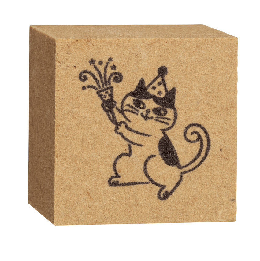 Cat Life Rubber Stamp - Party