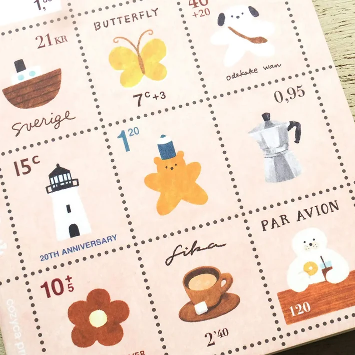 Cozyca - A6 Stamp Notebook - Mariko Fukuoka - Tiny Note
