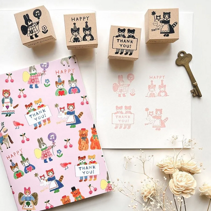 Cozyca - Rubber Stamp - Aiko Fukawa - Hello