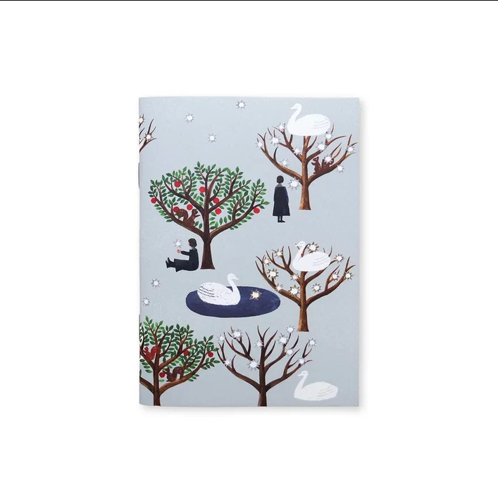 Cozyca - A6 Stamp Notebook - Nishi Shuku -Swan Forest