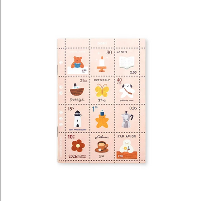 Cozyca - A6 Stamp Notebook - Mariko Fukuoka - Tiny Note