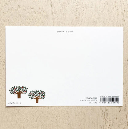 Cozyca - Necktie - Apple Orchard Foil-Stamped Postcard