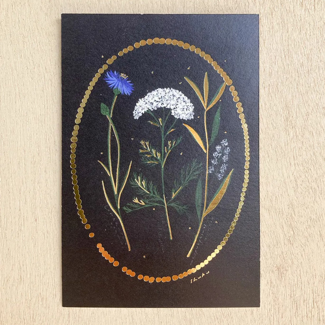 Cozyca - Nishi Shuku - Night Dream - Foil-Stamped Postcard