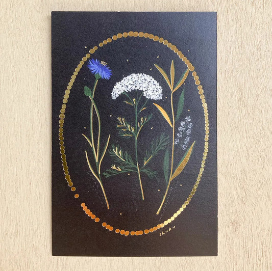 Cozyca - Nishi Shuku - Night Dream - Foil-Stamped Postcard