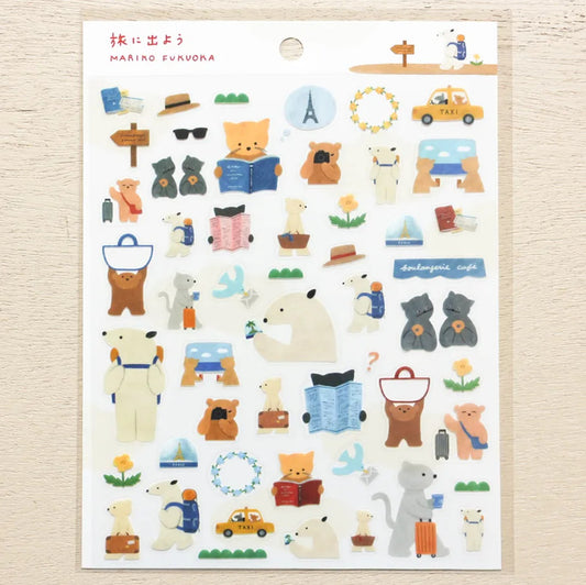 Cozyca - Mariko Fukuoka - Let's go on a Trip Stickers