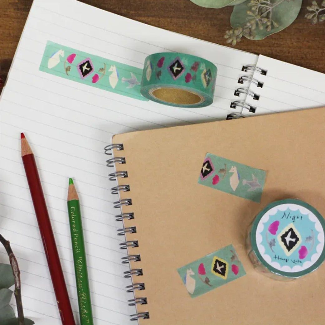 Cozyca Washi Tape - Yuka Hiiragi - Night