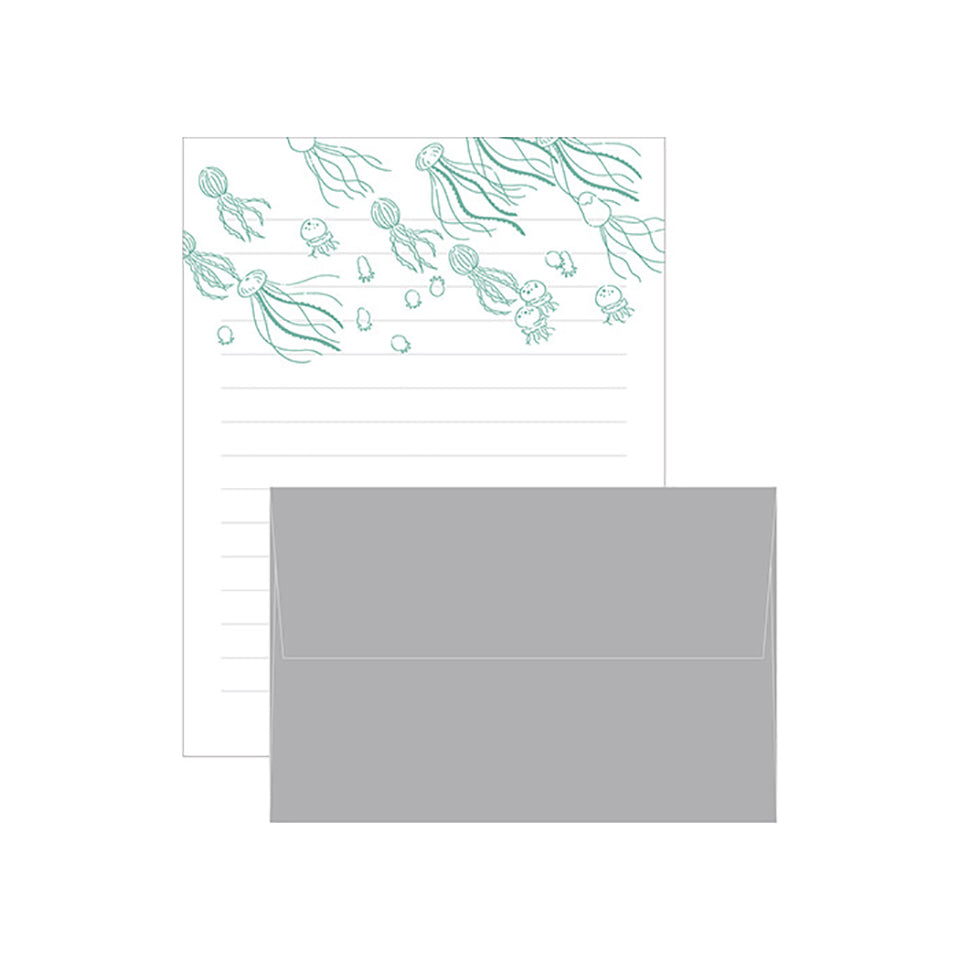 El Commun - Ah La La Letterpress Letter Set - Jellyfish