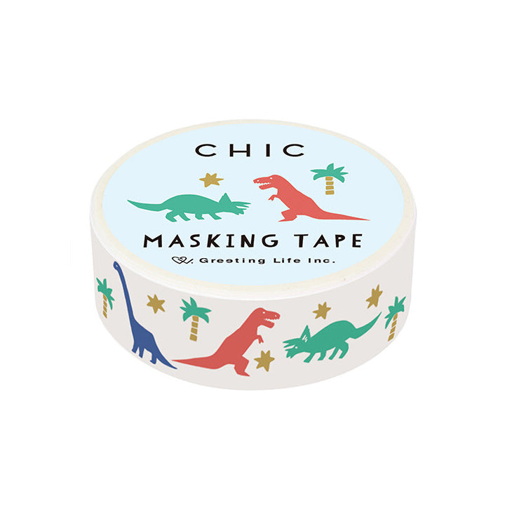 Greeting Life - Washi Tape - Chic Series - Dinosaurs