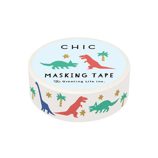 Greeting Life - Washi Tape - Chic Series - Dinosaurs