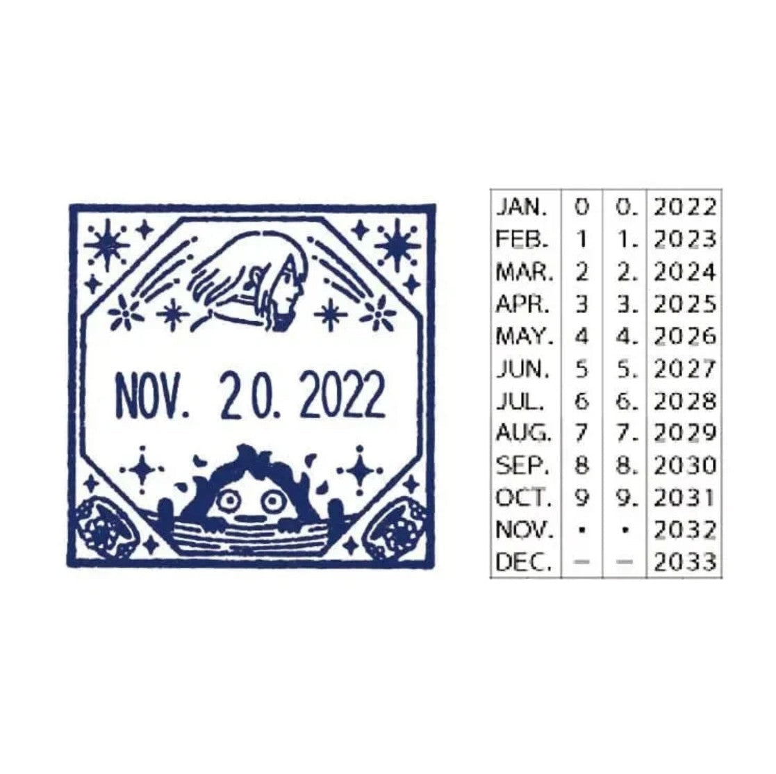 Movic x Studio Ghibli - Date Stamp - Howl's Moving Castle