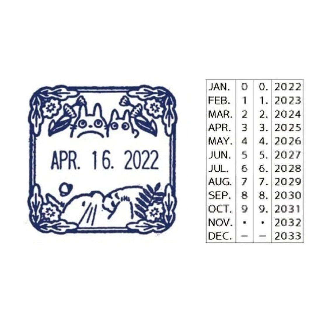 Movic x Studio Ghibli - Date Stamp - My Neighbor Totoro