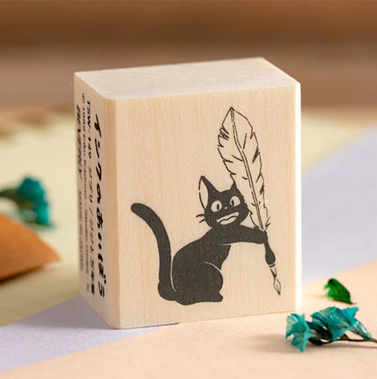 Beverly x Studio Ghibli - Rubber Stamp - Kiki's Delivery Service - Jiji and Pen