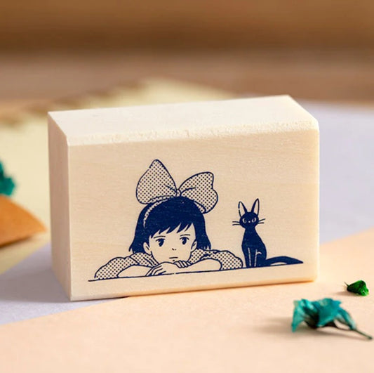 Beverly x Studio Ghibli - Rubber Stamp - Kiki's Delivery Service - Kiki & Jiji
