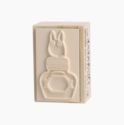 Beverly x Studio Ghibli - Rubber Stamp - My Neighbor Totoro - Small Totoro and Ink Bottle