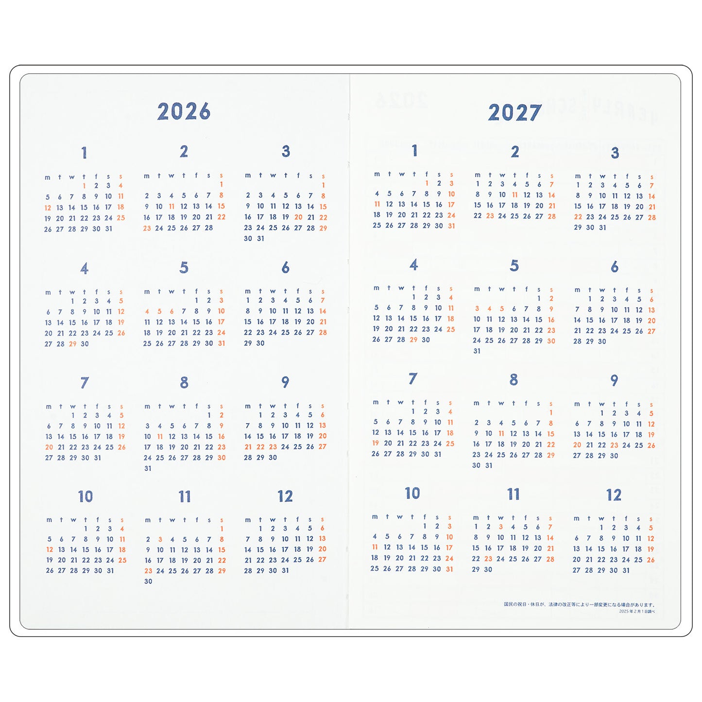 Greeting Life - CHALKBOY 2026 Hardcover Daily Planner - Green