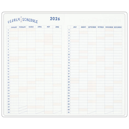 Greeting Life - CHALKBOY 2026 Hardcover Daily Planner - Green