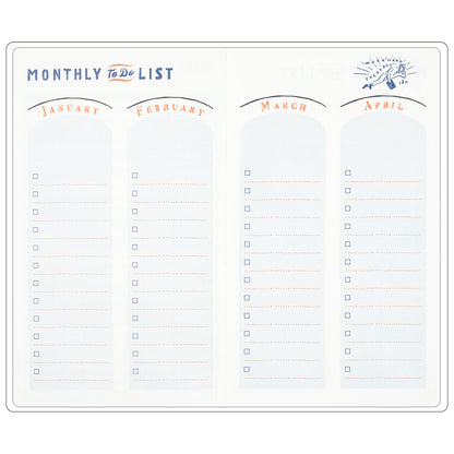 Greeting Life - CHALKBOY 2026 Hardcover Daily Planner - Green