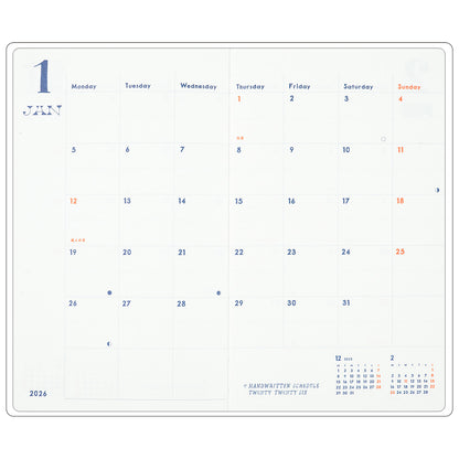 Greeting Life - CHALKBOY 2026 Hardcover Daily Planner - Green