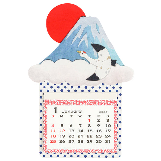 Greeting Life - Mini Magnet Calendar - Mt. Fuji