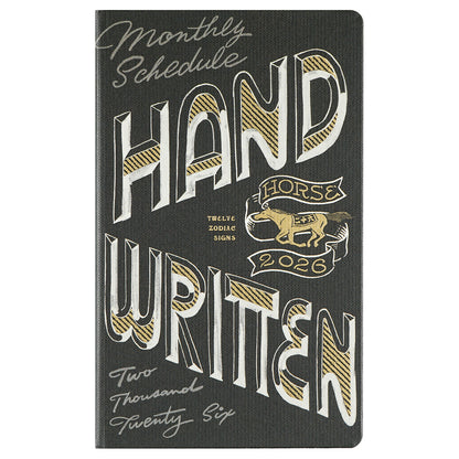 Greeting Life - CHALKBOY 2026 Hardcover Daily Planner - Black