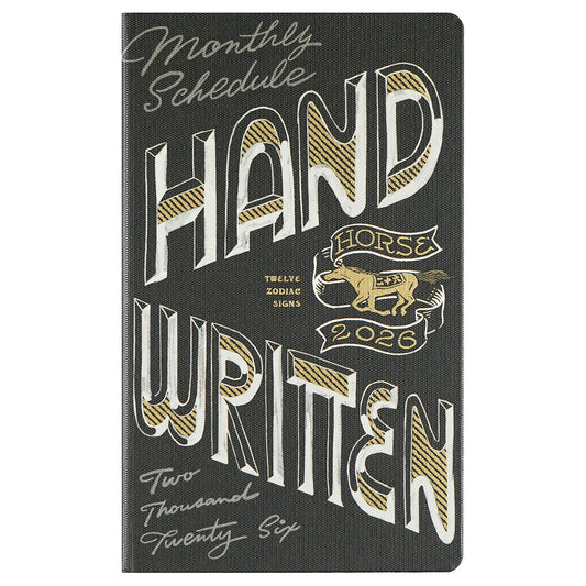 Greeting Life - CHALKBOY 2026 Hardcover Daily Planner - Black