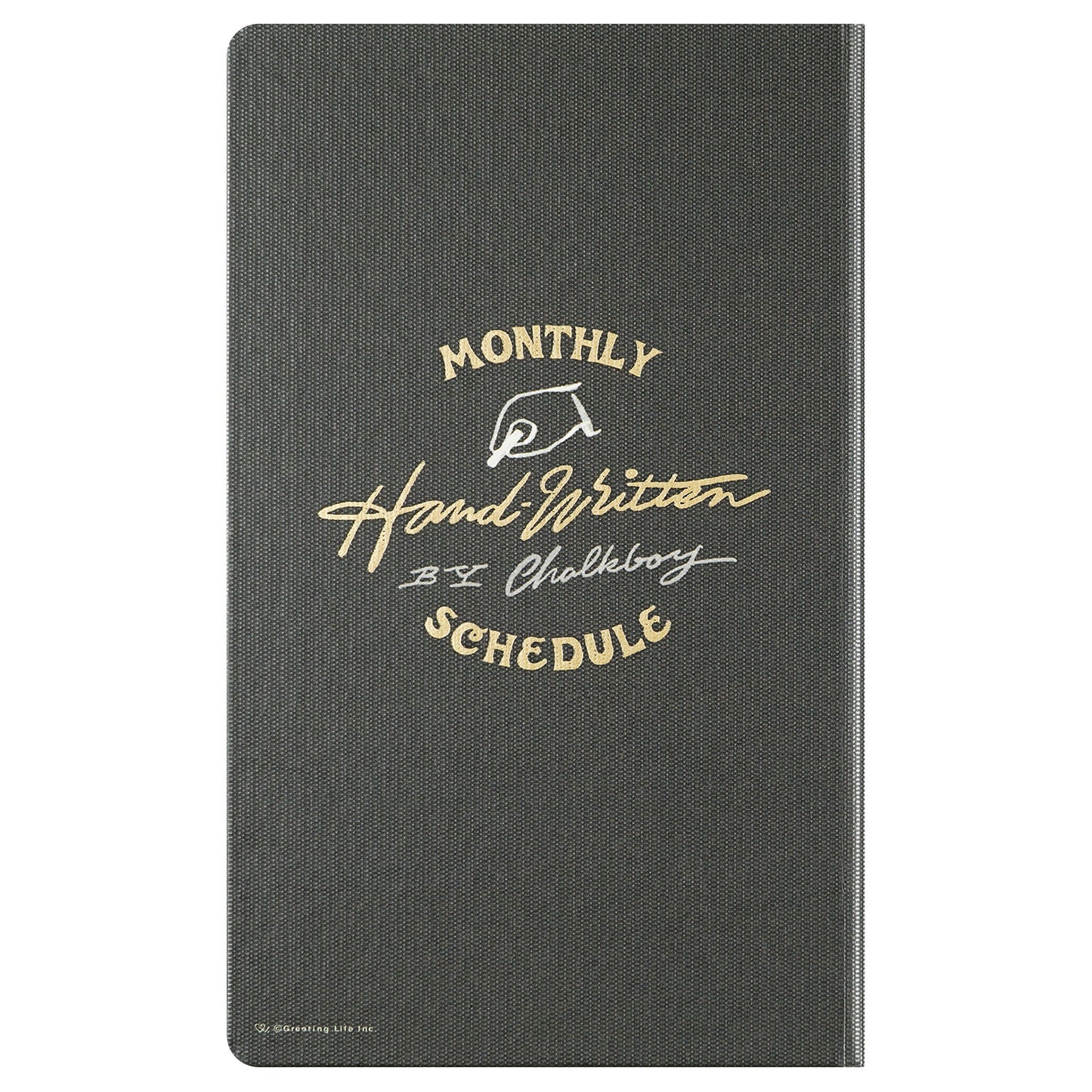 Greeting Life - CHALKBOY 2026 Hardcover Daily Planner - Black