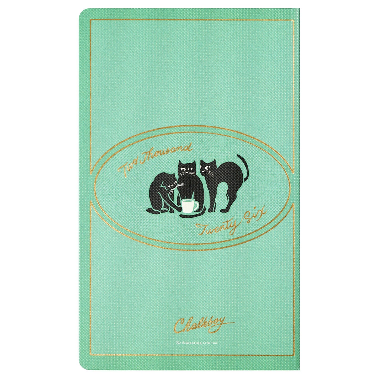 Greeting Life - CHALKBOY 2026 Hardcover Daily Planner - Green