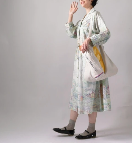 Embroidered Tote Bag - Baguette
