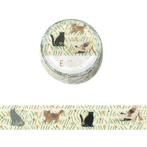 BGM Washi Tape - Kusabana Techo - Cats